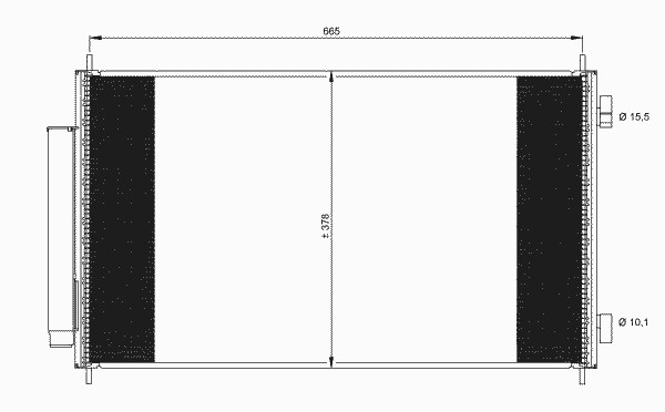 Радиатор кондиционера NRF 35864