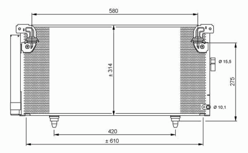 Радиатор кондиционера NRF 35868