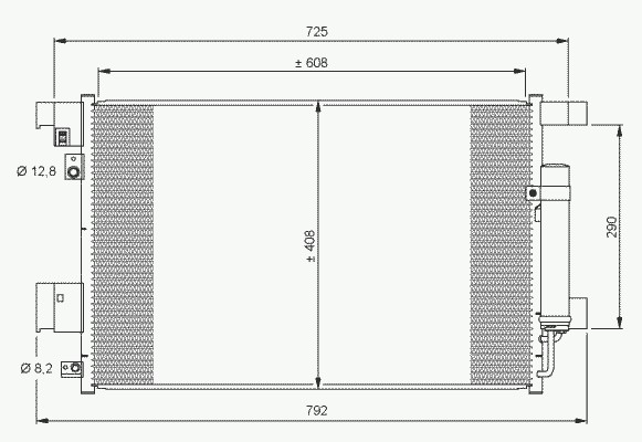 Радиатор кондиционера NRF 35872