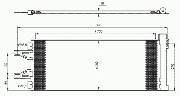 35894 NRF Радиатор кондиционера