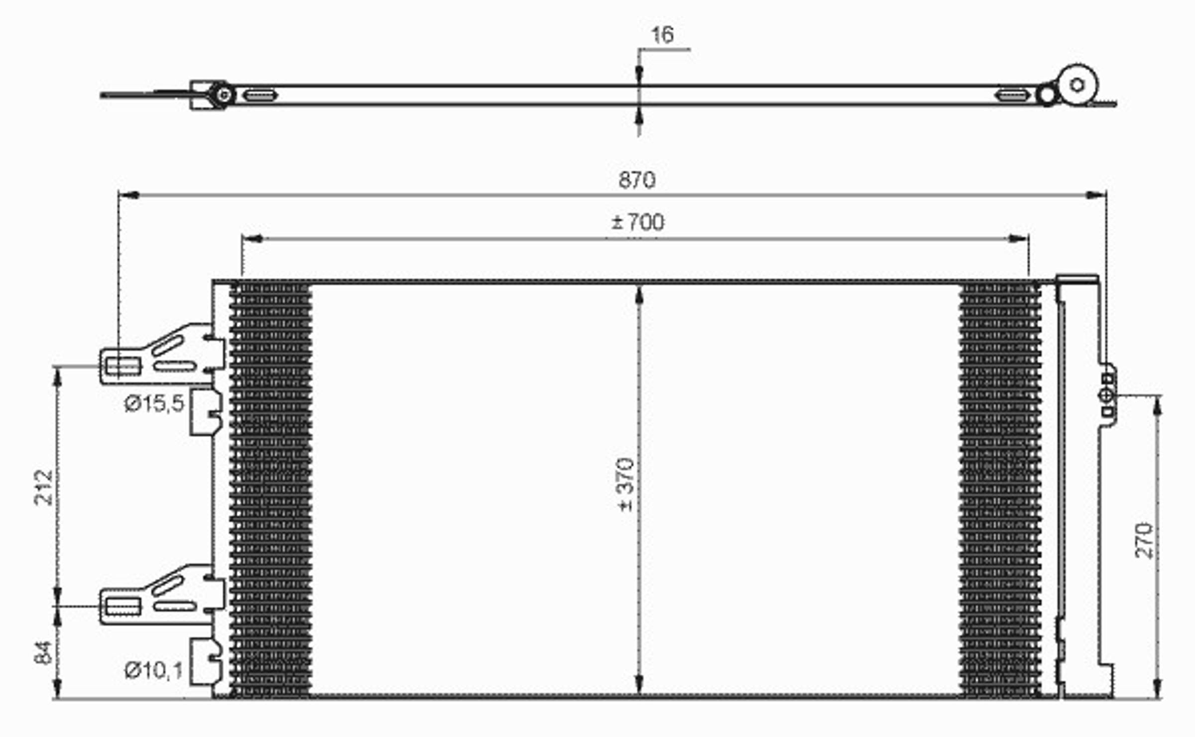 Радиатор кондиционера NRF 35895