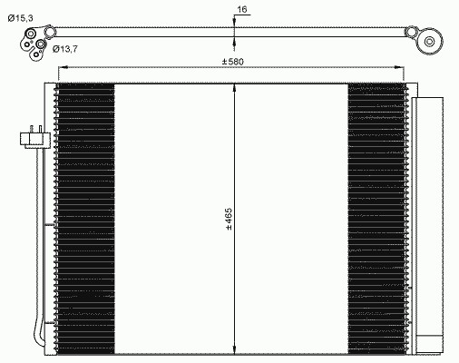 35906 NRF Радиатор кондиционера