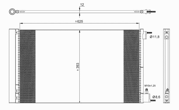 Радиатор кондиционера NRF 35912