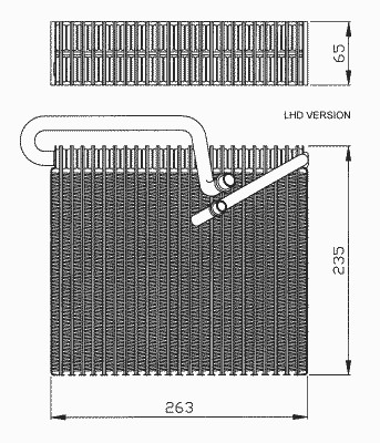 Испаритель кондиционера NRF 36102