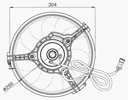 Вентилятор радиатора NRF 47023