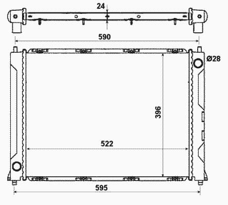 Радиатор системы охлаждения NRF 50121