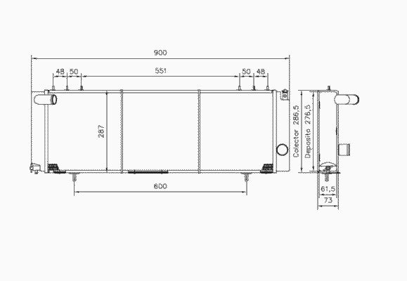 Радиатор системы охлаждения NRF 50231