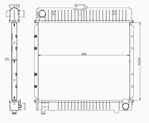 Радиатор системы охлаждения NRF 504250