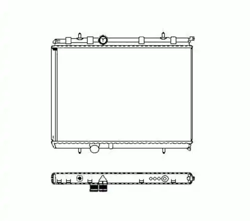 50440 NRF Радиатор охлаждения двигателя