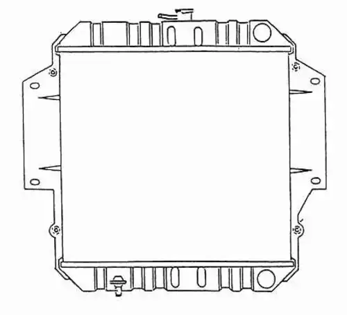Радиатор охлаждения двигателя NRF 513161