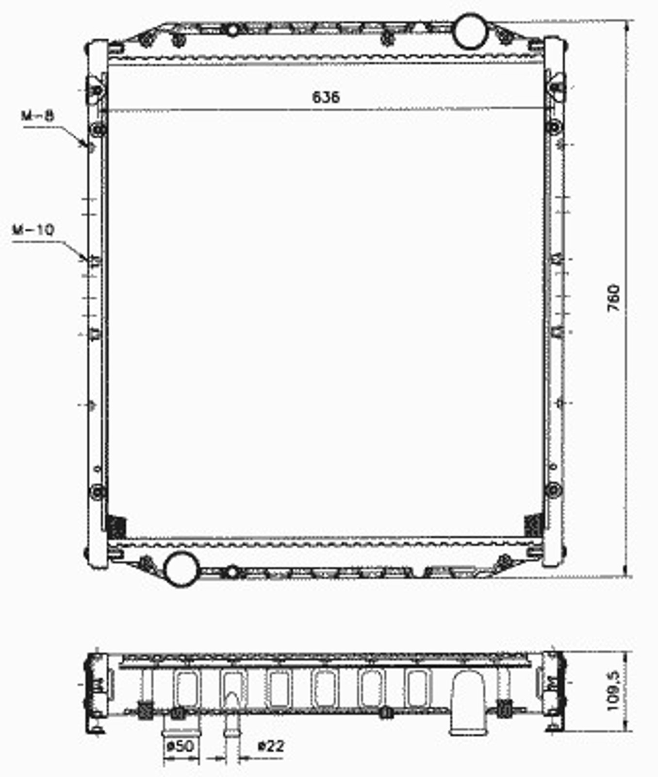 Радиатор системы охлаждения NRF 51590