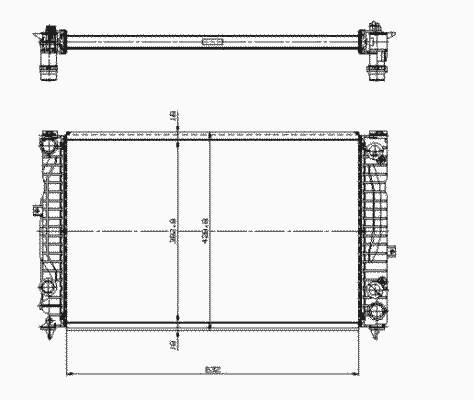 Радиатор системы охлаждения NRF 519504