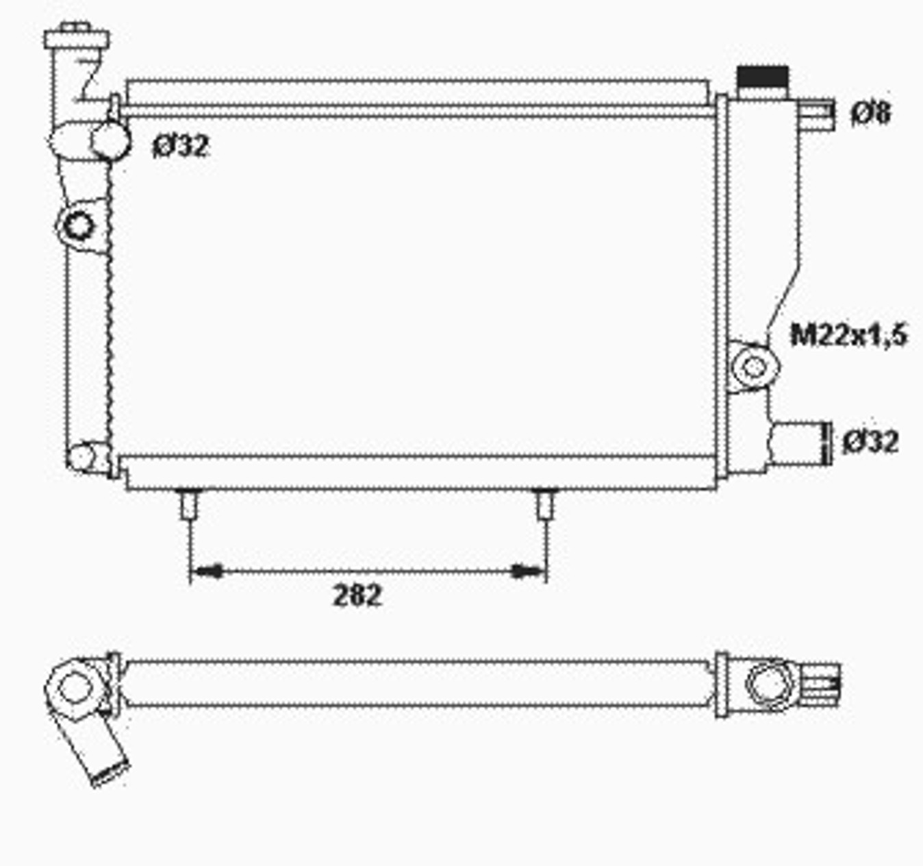 Радиатор системы охлаждения NRF 52024