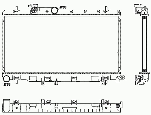 53038 NRF Радиатор системы охлаждения