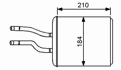 Теплообменник отопление салона NRF 53244