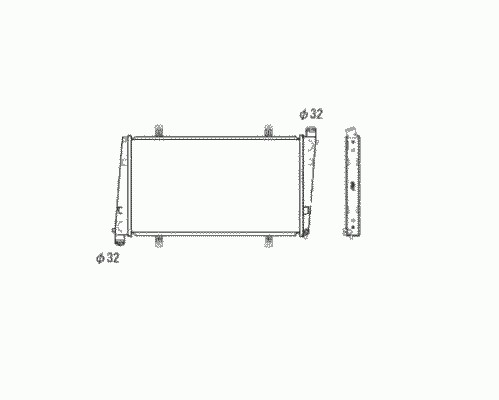 Радиатор системы охлаждения NRF 53483