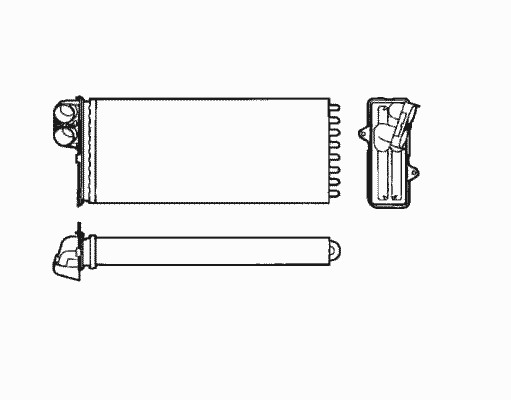 Теплообменник отопление салона NRF 53551