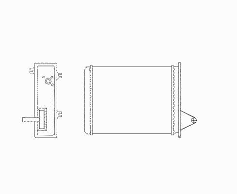 Радиатор отопителя NRF 53556