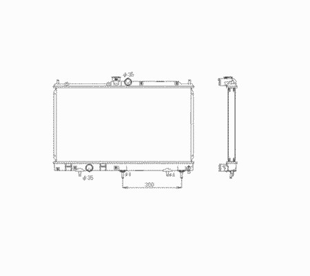 Радиатор системы охлаждения NRF 53592