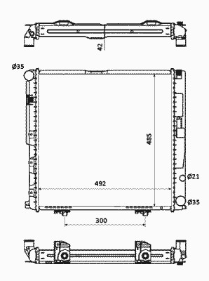 Радиатор системы охлаждения NRF 53876