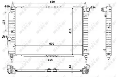 Радиатор nrf NRF 53902A