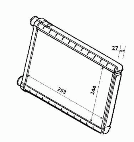 54207 NRF Радиатор печки