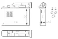 54409 NRF радиатор отопителя салона
