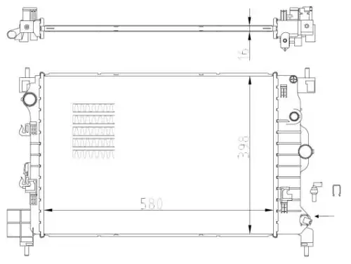 Радиатор охлаждения NRF 550003