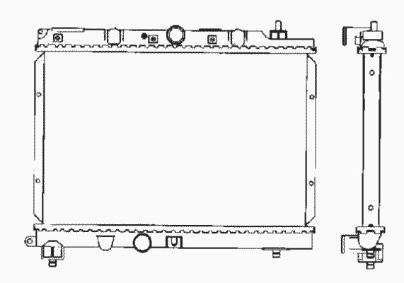 Радиатор системы охлаждения NRF 55306