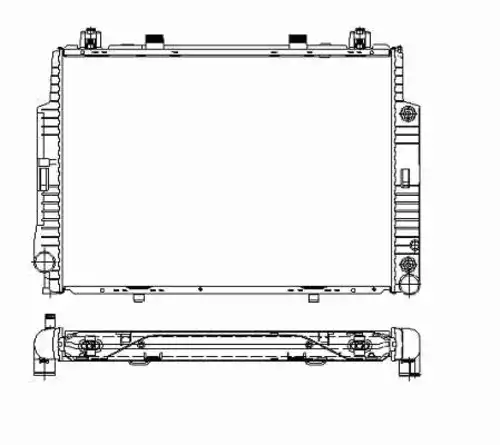 Радиатор охлаждения двигателя NRF 55320