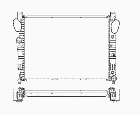 Радиатор системы охлаждения NRF 55325