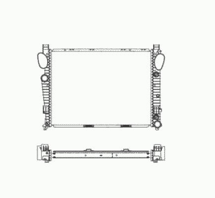 Радиатор системы охлаждения NRF 55337