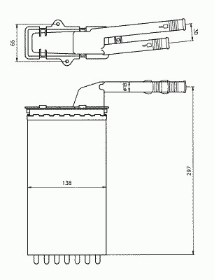 Радиатор отопителя NRF 58064