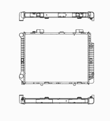 Радиатор системы охлаждения NRF 58098