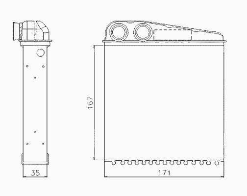 Радиатор EGR NRF 58211