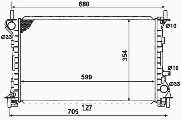 58375 NRF Радиатор системы охлаждения