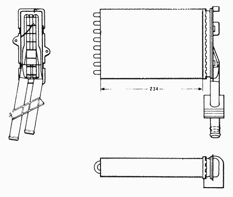 Теплообменник отопление салона NRF 58620