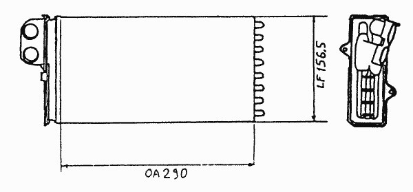 58639 NRF Радиатор отопителя