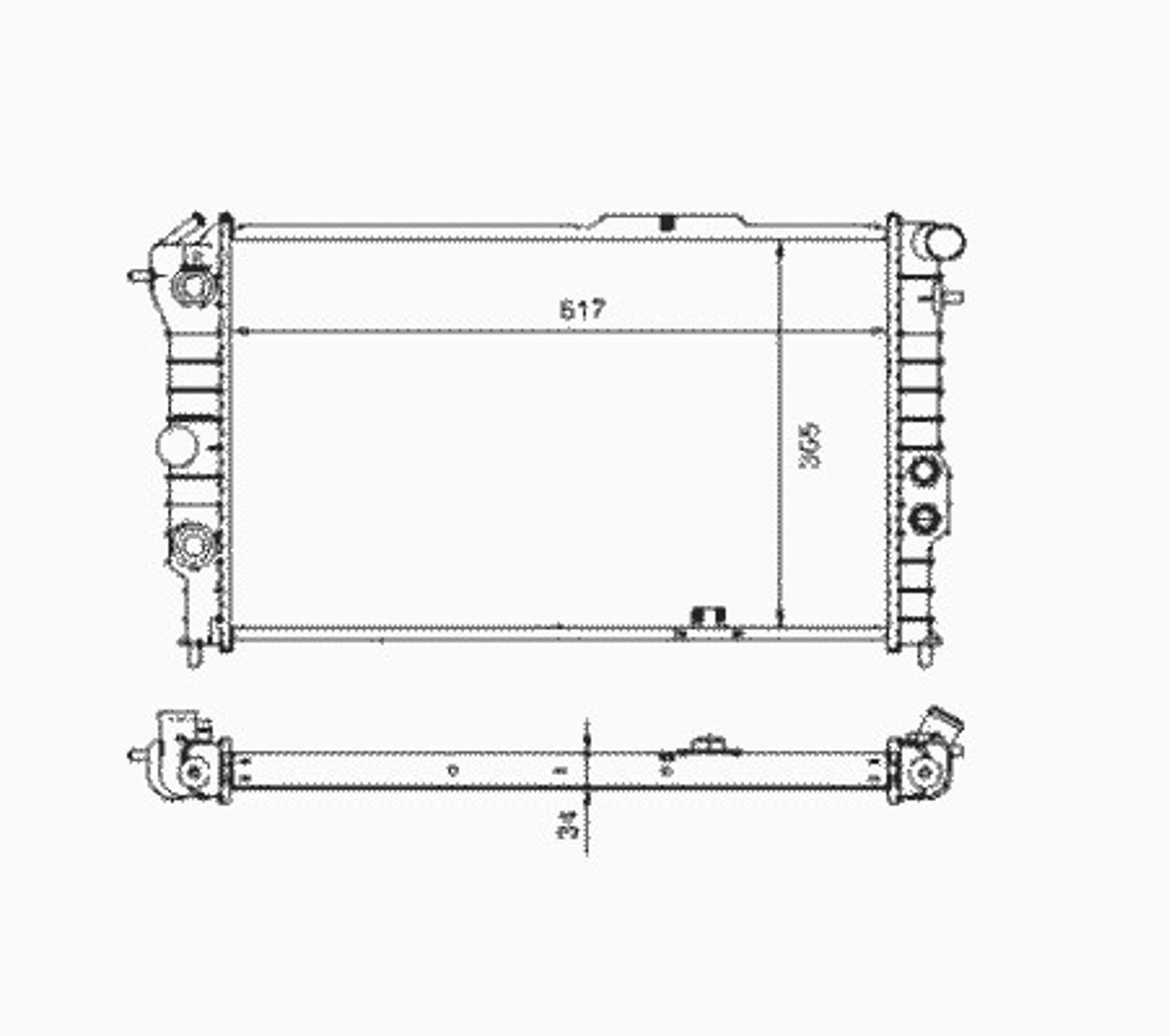 Радиатор системы охлаждения NRF 58973