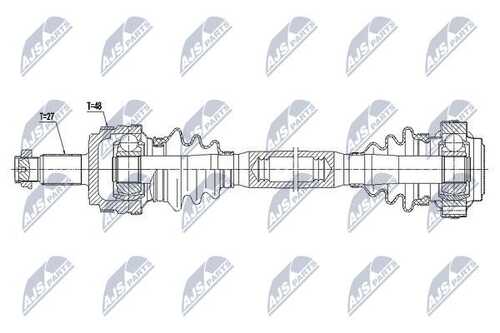 Полуось NTY NPW-BM-036