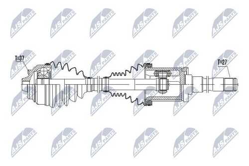 Вал полуоси (привод в сборе) NTY NPW-BM-056
