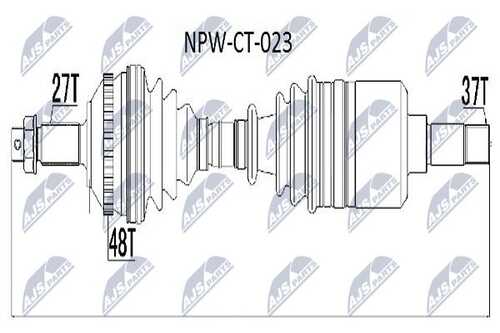Привод в сборе NTY NPW-CT-023