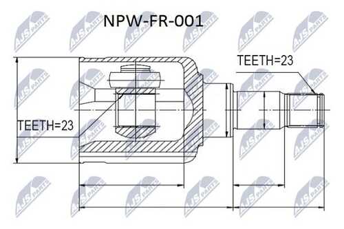 Шрус NTY NPW-FR-001