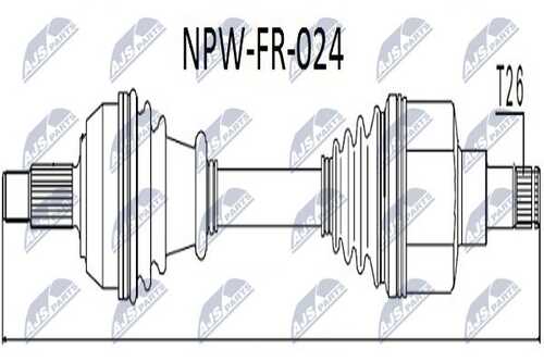 Привод в сборе ford focus i 1.8di/tdi/tddi 2.0 98-04левв NTY NPW-FR-024
