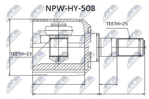 Шрус NTY NPW-HY-508