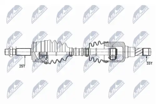 Полуось smart forfour 1.1 1.3 04-06 mitsubishi colt 1.11.3 04-12 /prawa/ NTY NPW-ME-118
