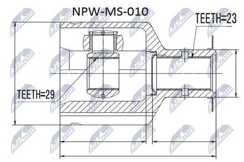 Шрус NTY NPW-MS-010