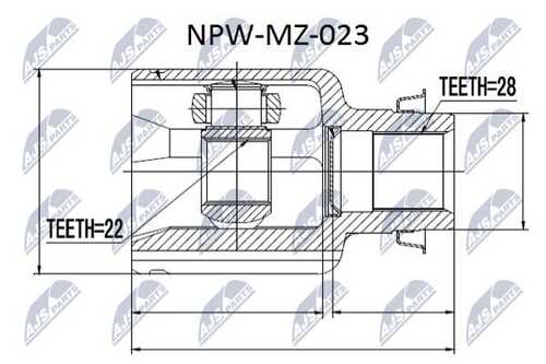 Шрус NTY NPW-MZ-023