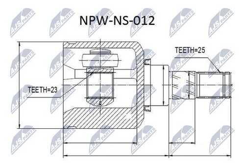 Шрус NTY NPW-NS-012