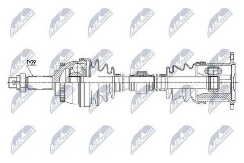 Полуось NTY NPW-NS-066